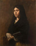 Donna con ventaglio - Alexandre Falguire — vista dell’opera