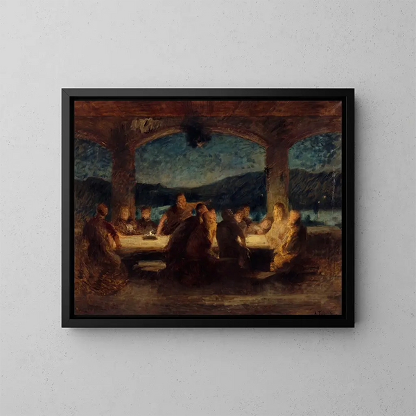 La Cène - Alexandre Falguière — quadro incorniciato alla parete
