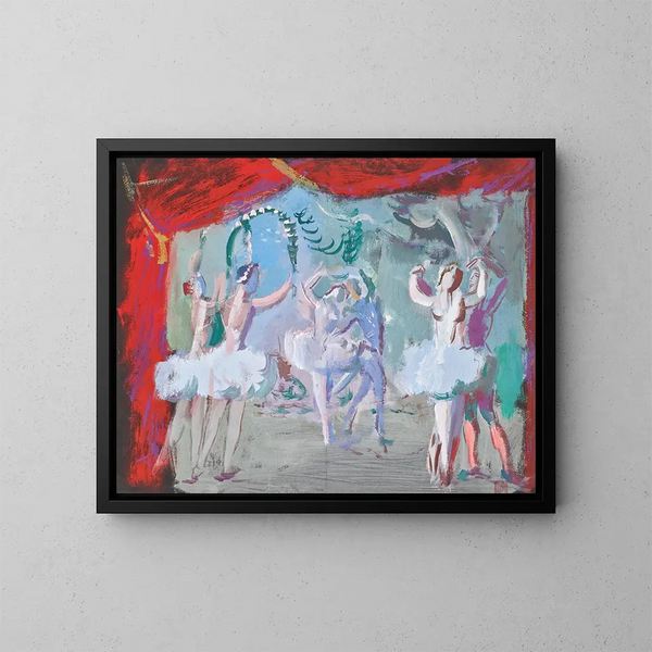 Danseuses de ballet - Alexandre Iacovleff — quadro incorniciato alla parete