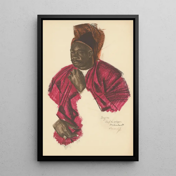 Disegni e dipinti d'Africa pl 12 - Alexandre Iacovleff — quadro incorniciato alla parete