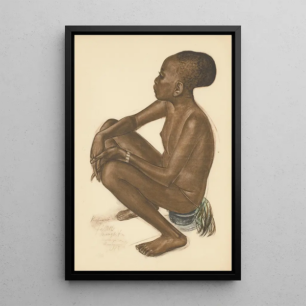 Disegni e dipinti d'Africa pl 34 - Alexandre Iacovleff — quadro incorniciato alla parete