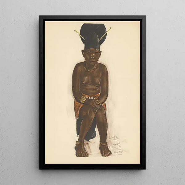Riproduzione del dipinto Disegni e dipinti d'Africa pl 37 - Alexandre Iacovleff