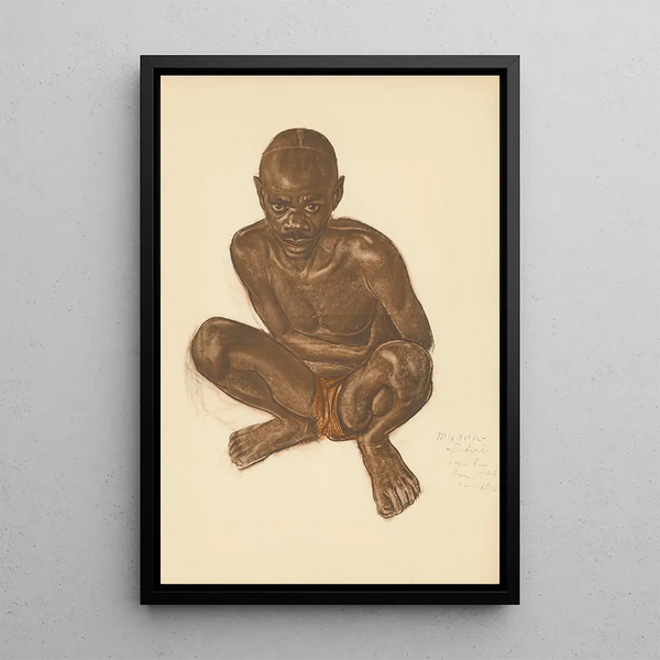 Disegni e dipinti d'Africa pl 38 - Alexandre Iacovleff — quadro incorniciato alla parete
