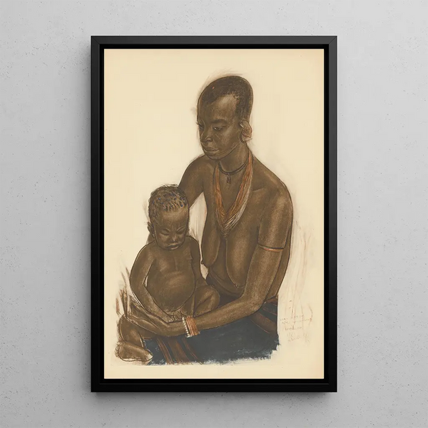 Riproduzione del dipinto Disegni e dipinti d'Africa pl 44 - Alexandre Iacovleff