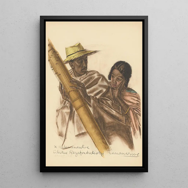 Disegni e dipinti d'Africa pl 47 - Alexandre Iacovleff — quadro incorniciato alla parete