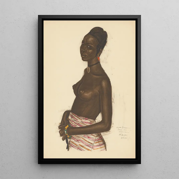 Disegni e dipinti d'Africa pl 4 - Alexandre Iacovleff — quadro incorniciato alla parete