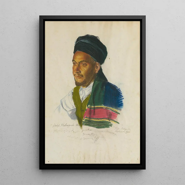 Riproduzione del dipinto Ritratto di Haji Mohamed Hachem - Alexandre Iacovleff