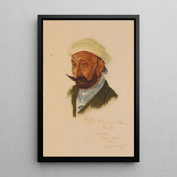 Raja Khasroo Khan de Naga Tchalt - Alexandre Iacovleff — quadro incorniciato alla parete