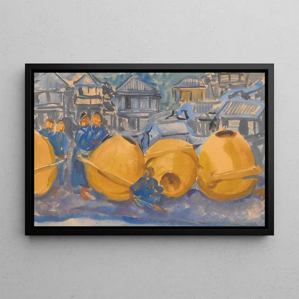 Pots de riz - Alexandre Iacovleff — quadro incorniciato alla parete