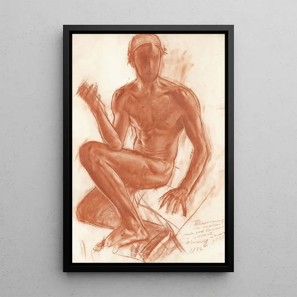 Autoritratto - Alexandre Iacovleff — quadro incorniciato alla parete