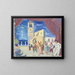 Musicisti e ballerini di strada a Capri - Alexandre Iacovleff — quadro incorniciato alla parete