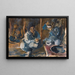 L'interno di una tenda kirghisa - Alexandre Iacovleff — quadro incorniciato alla parete