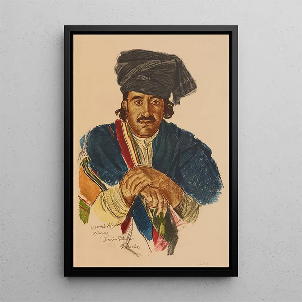 Riproduzione del dipinto Un Notable Afghan Guirichk - Alexandre Iacovleff