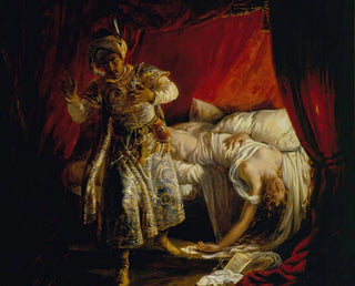 Othello e Desdemona - Alexandre Marie Colin — vista dell’opera