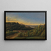 Vista di Saint-Cloud vicino alla Senna - Alexandre Pau de Saint-Martin — quadro incorniciato alla parete