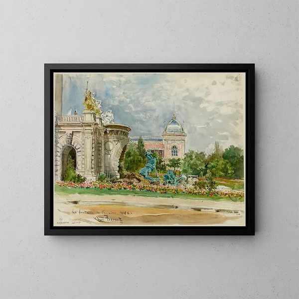 Fontaine du Trocadéro - Alexandre Prévost — quadro incorniciato alla parete