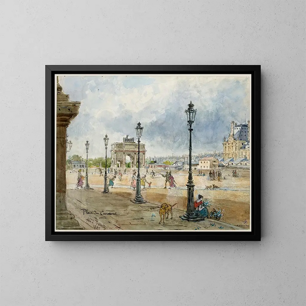 Place du Carrousel - Alexandre Prévost — quadro incorniciato alla parete