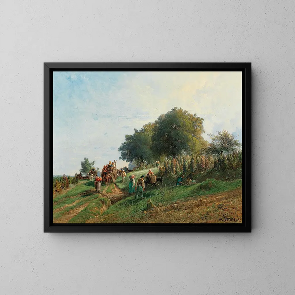 La moisson - Alexandre René Véron — quadro incorniciato alla parete