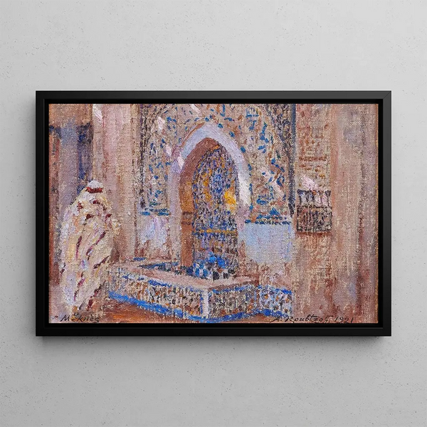 Fontaine Meknès - Alexandre Roubtzoff — quadro incorniciato alla parete
