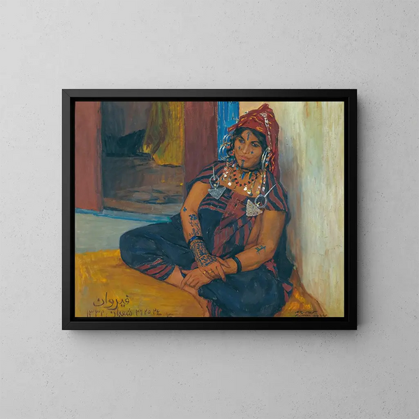 Moubarak a Kairouan - Alexandre Roubtzoff — quadro incorniciato alla parete