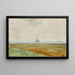 La baie del Mont-Saint-Michel con lo scoglio di Tombelaine - Alexandre Séguier — quadro incorniciato alla parete