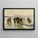Pêche alla Gamberetto in Normandia - Alexei Danilovich Kivshenko — quadro incorniciato alla parete