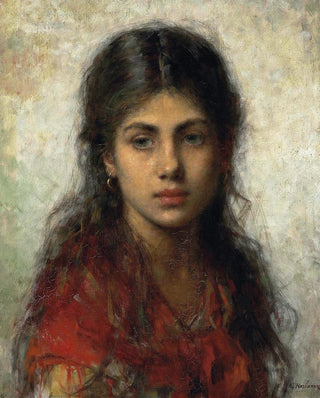 Alexei Harlamoff - Girl With A Red Shawl.webp