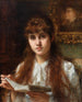 Fille lisant - Alexei Harlamoff — vista dell’opera