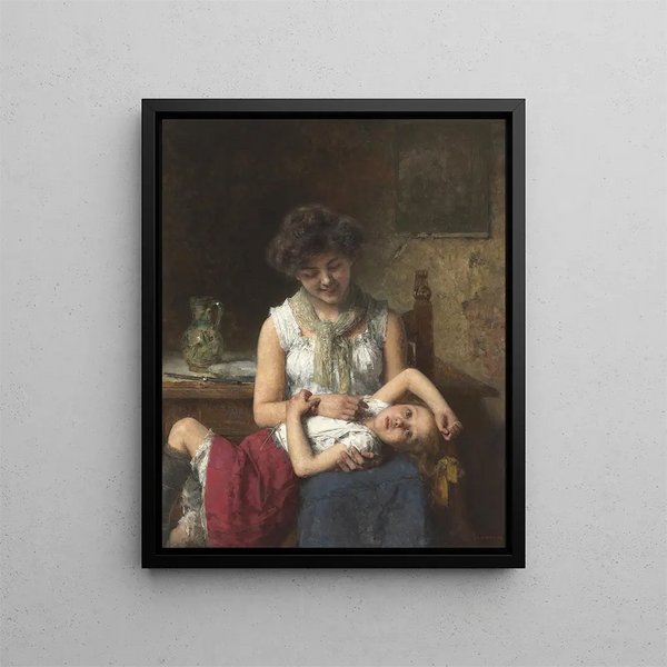 Fille de mauvaise humeur - Alexei Harlamoff — quadro incorniciato alla parete