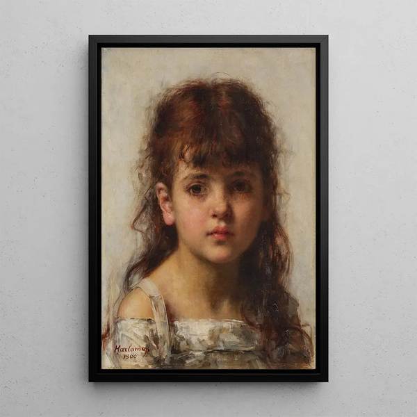 Il giovane modello - Alexei Harlamoff — quadro incorniciato alla parete