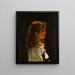 Giovane ragazza di profilo - Alexei Harlamoff — quadro incorniciato alla parete