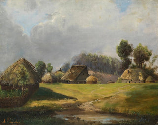 Alexei Kondratievich Savrasov - Village by the forest.webp
