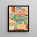 Nature morte di fiori - Alexej von Jawlensky — quadro incorniciato alla parete