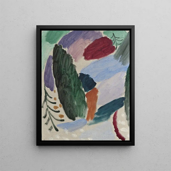 Giornata gelida - Alexej von Jawlensky — quadro incorniciato alla parete