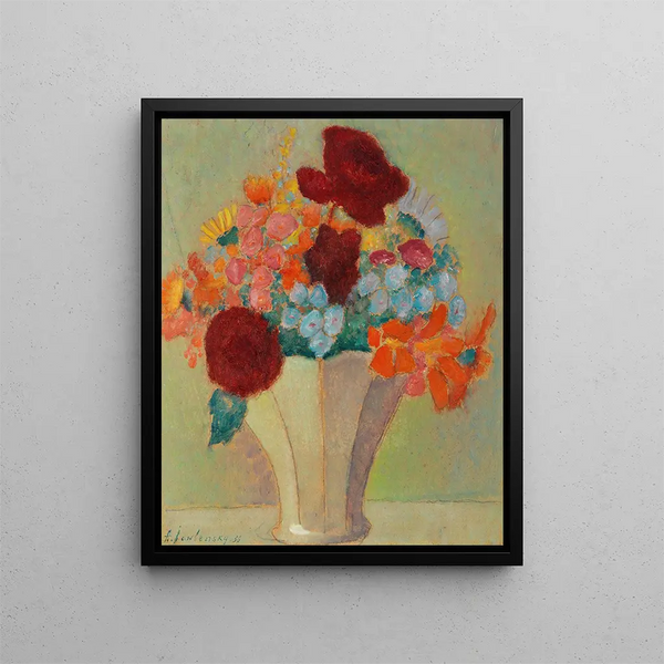 Grande natura morta Bouquet luminoso - Alexej von Jawlensky — quadro incorniciato alla parete