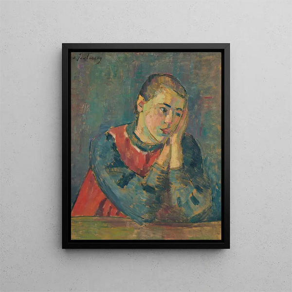 Bambino con la testa appoggiata - Alexej von Jawlensky — quadro incorniciato alla parete