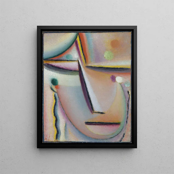 Meditazione La Preghiera - Alexej von Jawlensky — quadro incorniciato alla parete