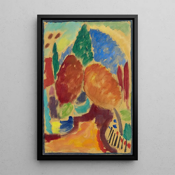 Riproduzione del dipinto Le Chemin orange - Alexej von Jawlensky