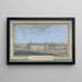 Vista di un castello - Alexis-Joseph Prignon — quadro incorniciato alla parete