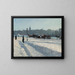 Scène d'hiver depuis le front de mer de Stockholm - Alfred Bergström — quadro incorniciato alla parete