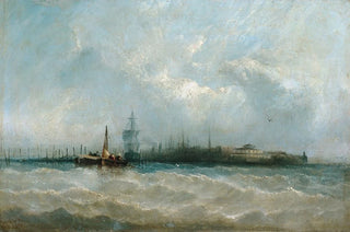 Alfred Copestick - New York from the Harbor Showing the Battery and Castle Garden.webp