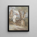 Rana e uccello - Alfred Crowquill — quadro incorniciato alla parete