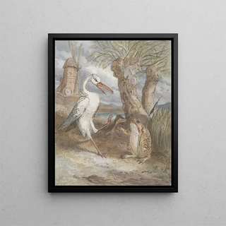 Alfred Crowquill - Frog and bird.webp