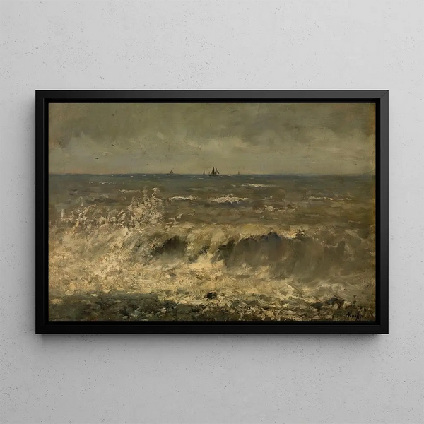 Alfred De Knyff - Turbulent Sea.webp