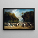 L'Artiglieria si stabilisce nel giardino delle Tuileries alla fine di settembre 1870 - Alfred Decaen — quadro incorniciato alla parete