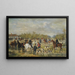 La Partenza per la caccia - Alfred Decaen — quadro incorniciato alla parete