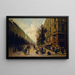 Coda alla porta di un negozio di alimentari all'angolo tra via Réaumur e viale Sébastopol a novembre 1870 - Alfred Decaen — quadro incorniciato alla parete