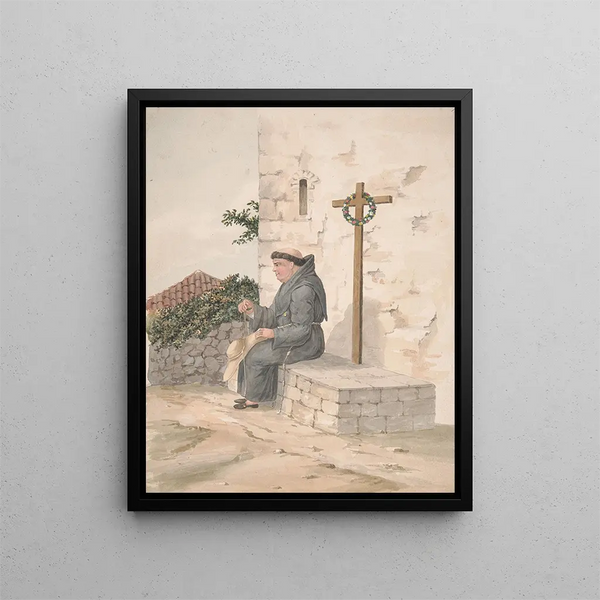 Fratello francescano - Alfred Diston — quadro incorniciato alla parete
