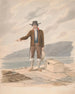 Uomo in piedi sulla riva - Alfred Diston — vista dell’opera