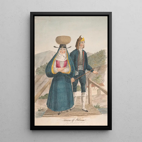 Habitants de La Palma - Alfred Diston — quadro incorniciato alla parete